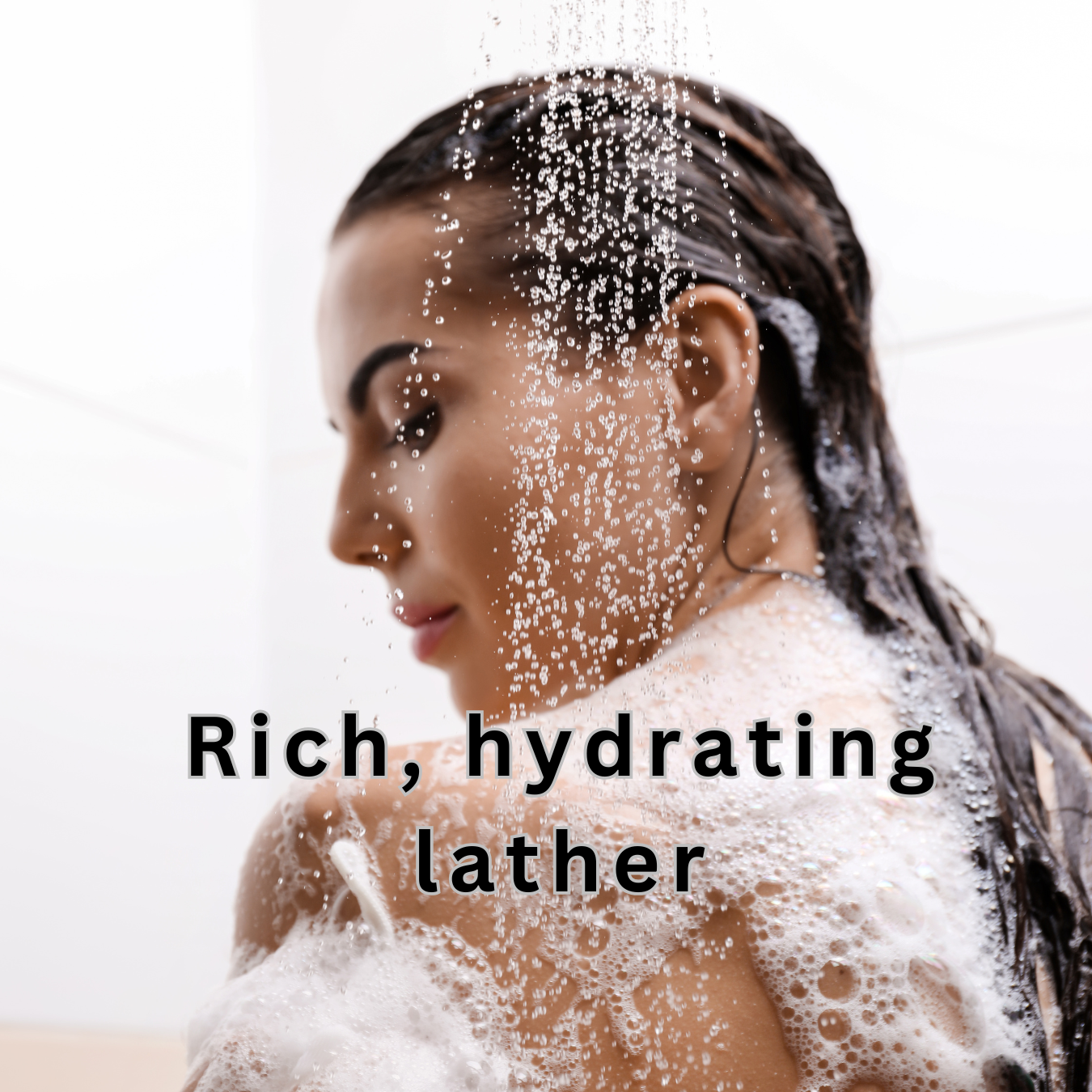 Cleansing soap bars create a rich, hydrating later.