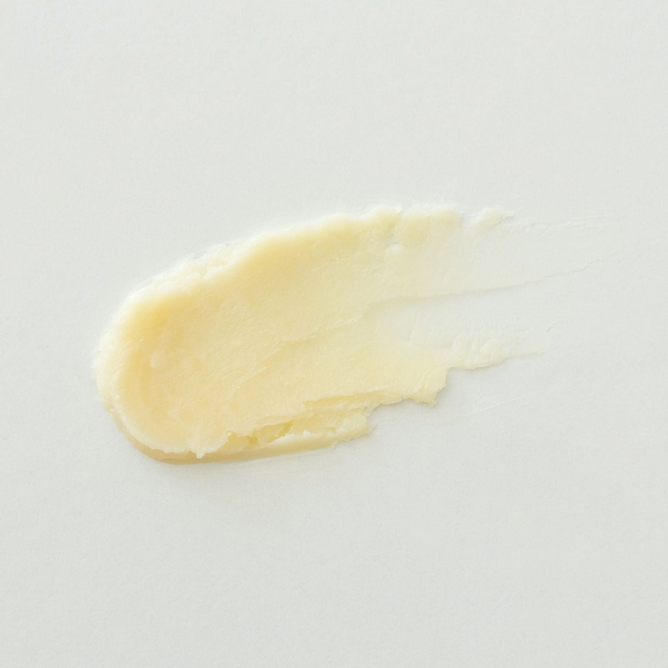 Natural cream balm of skincare wihout fragranceor additives on a light gray background